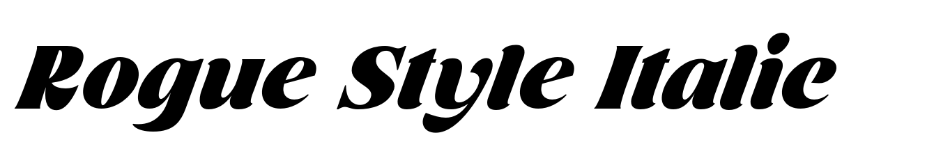 Rogue Style Italic